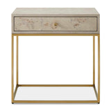 Pembrook Side Table Light Washed / Brass - Beige / Gold by Uttermost - View 1