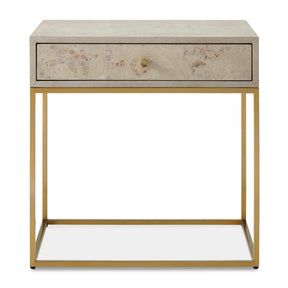 Pembrook Side Table Light Washed / Brass - Beige / Gold by Uttermost - View 1