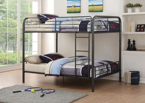 Bristol Gunmetal Finish Full/Full Bunk Bed