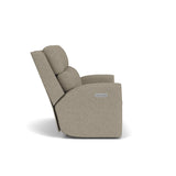 Score Transitional Fabric Power Reclining Loveseat With Power Headrests & Lumbar | Flexsteel