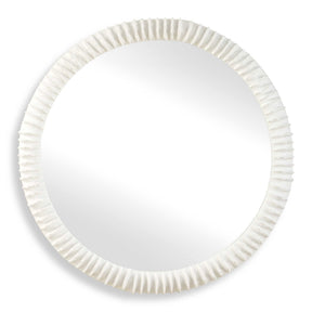 Akiko Round Mirror - White by Uttermost - View 1