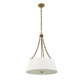 Andalucia 4 Light Drum Pendant - Gold / White by Uttermost - View 10