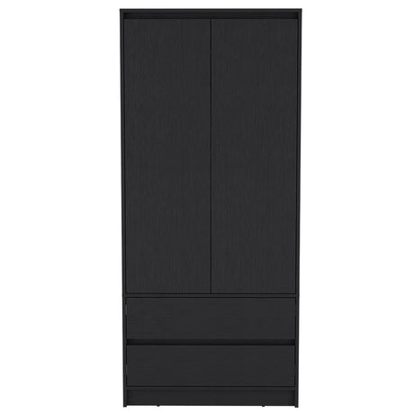 Beloit 3 Piece Bedroom Set, Nightstand + Dresser+ Armoire, Black - sold by Home Elegance USA