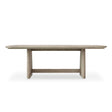 Harbor Herringbone Indoor-Outdoor Dining Table - Light Brown by Uttermost - View 1