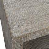 Bosk White Washed Coffee Table - Dark Gray by Uttermost - View 6
