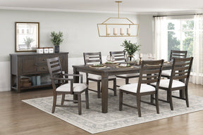Classic Style 7pc Dining Set Dark Espresso Finish Table with Extension Leaf Armchairs Side Chairs Comfortable Seat Wooden Dining Furniture - sold by Home Elegance USA