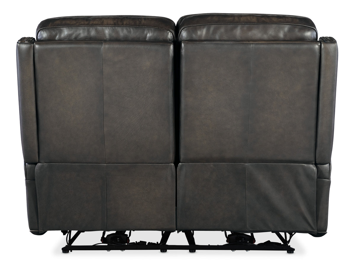 Hamilton Power Loveseat With Power Headrest - Dark Brown by Hooker Furniture - View 2