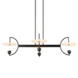 Kyoto 4 Light Linear LED Chandelier - Black by Uttermost - View 1