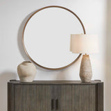 Torrado Round Mirror - Bronze by Uttermost - View 2