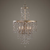 Valka 6 Light Crystal Chandelier - Light Brown / Silver by Uttermost - View 2