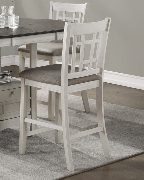 Traditional Design Antique White Finish Counter Height Dining Set 5pc Table w Extension Leaf and 4 Counter Height Chairs - sold by Home Elegance USA