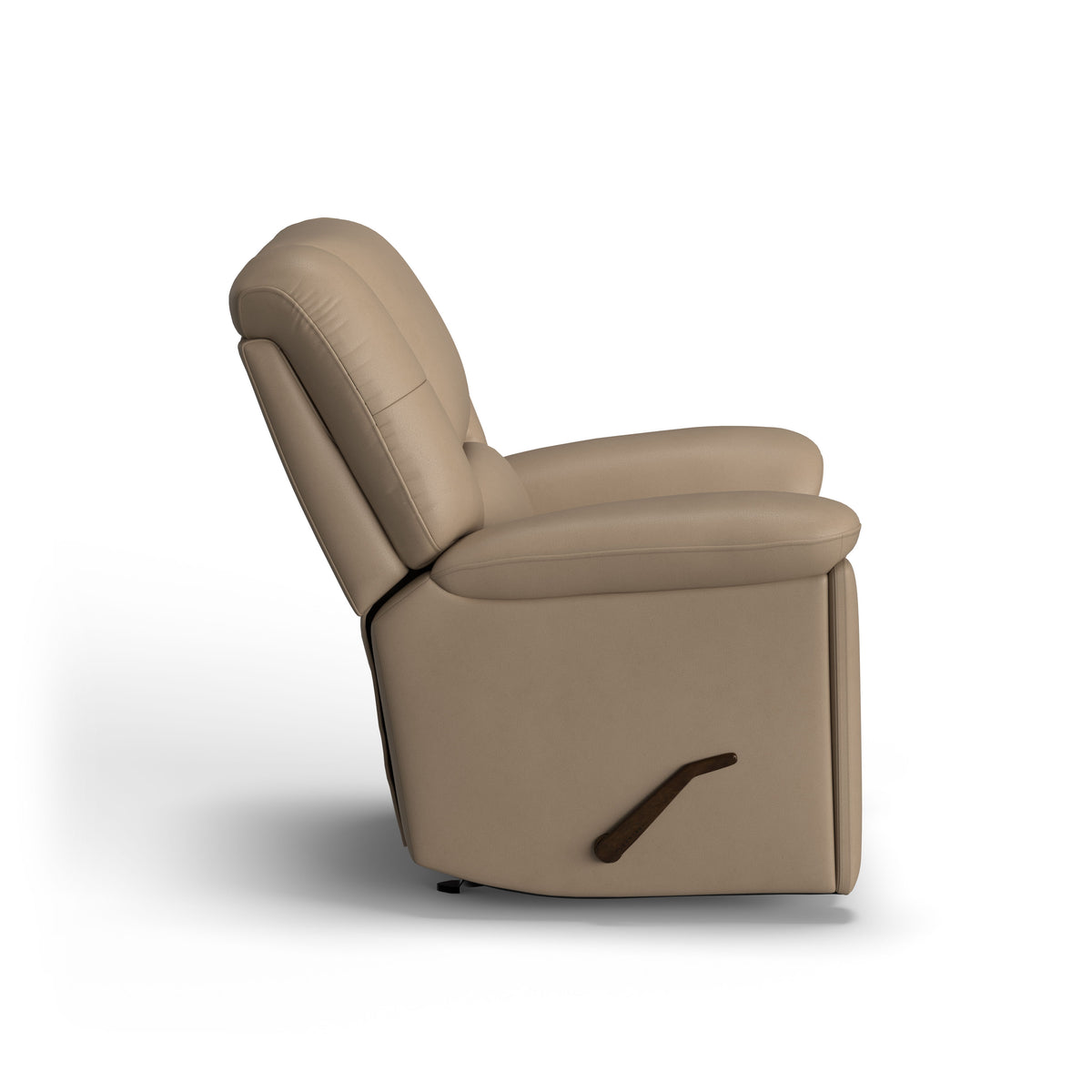 Plush Transitional Leather Gliding Recliner | Flexsteel