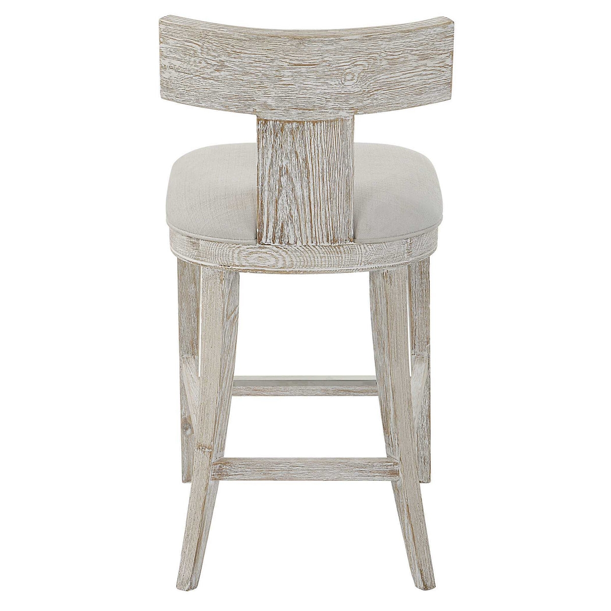 Idris Counter Stool White - Beige by Uttermost - View 6