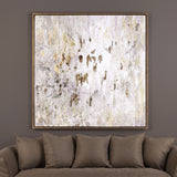 Golden Raindrops Modern Abstract Art - Beige / Light Brown by Uttermost - View 4