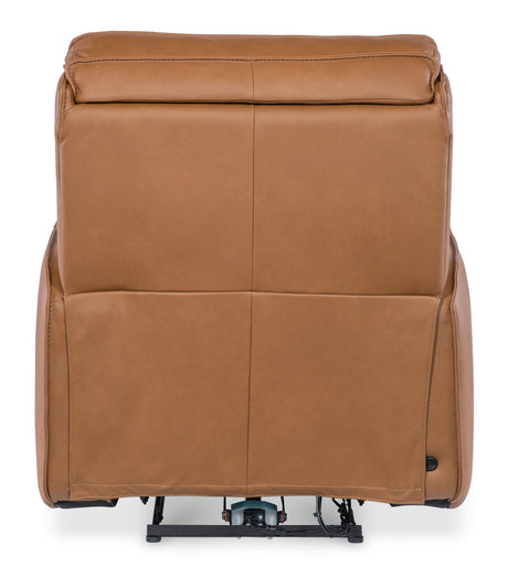 Miles Zero Gravity Power Recliner With Power Headrest - Light Brown by Hooker Furniture - View 2