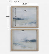 Breezy Vista Vista Framed Prints (Set of 2) - Light Blue by Uttermost - View 8