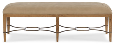 Cashiers Bed Bench Almond / Vintage Ecru - Light Brown / Beige by Hooker Furniture - View 2