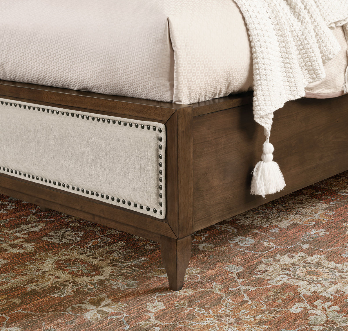Bellevue King Upholstered Bed - Whiskey Brown | Flexsteel