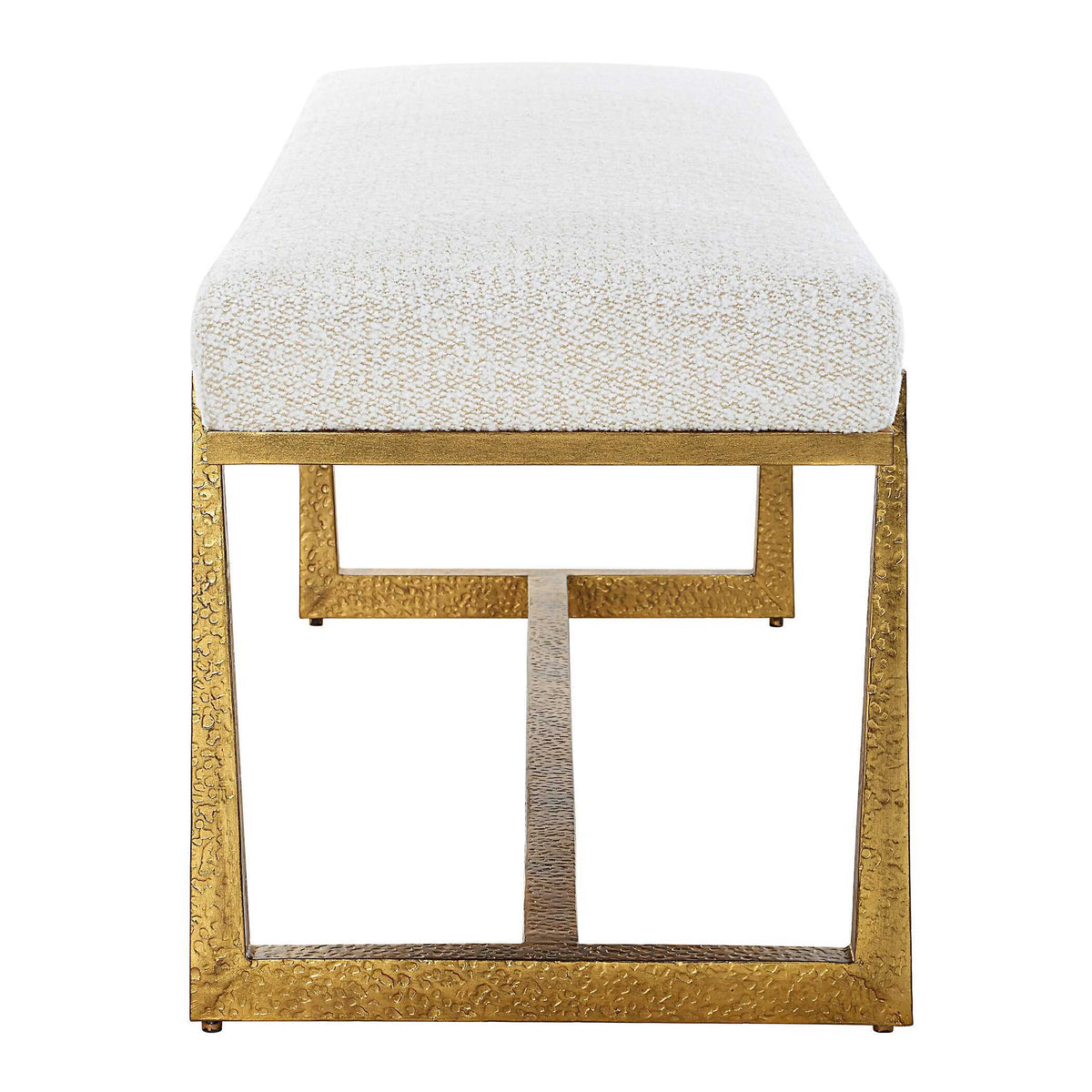 Midas Bench - White by Uttermost - View 5