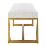 Midas Bench - White by Uttermost - View 5