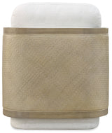 Wilma Swivel Chair - White / Light Brown by Hooker Furniture - View 5