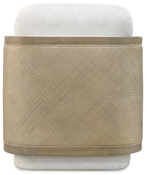 Wilma Swivel Chair - White / Light Brown by Hooker Furniture - View 5