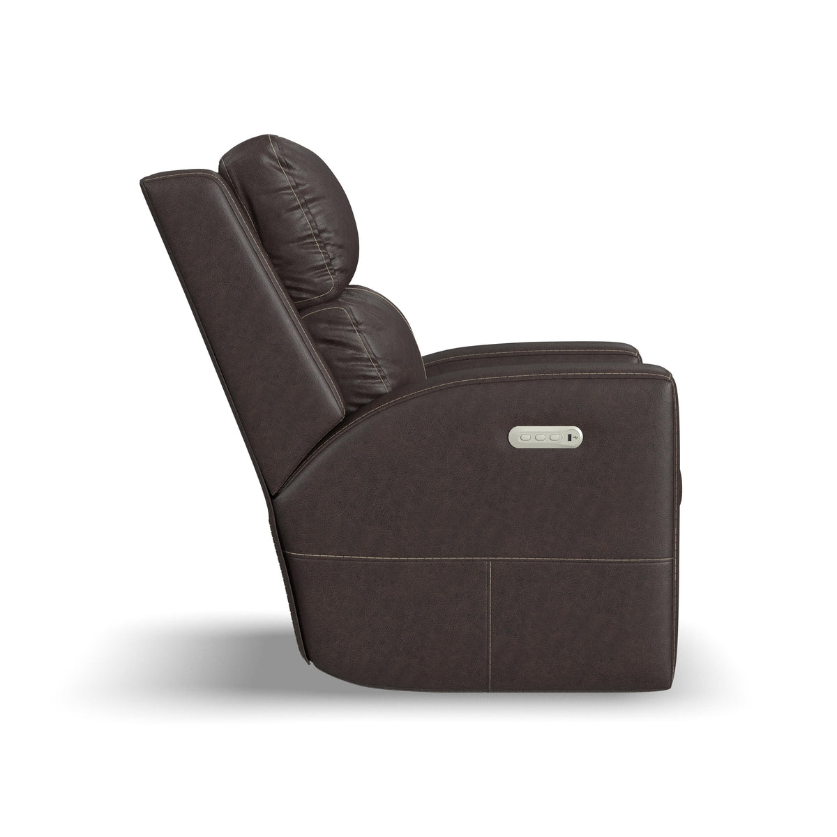Score Leather Power Recliner With Power Headrest & Lumbar | Flexsteel