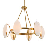 Oviform 6 Light Round Chandelier - Gold by Uttermost - View 4