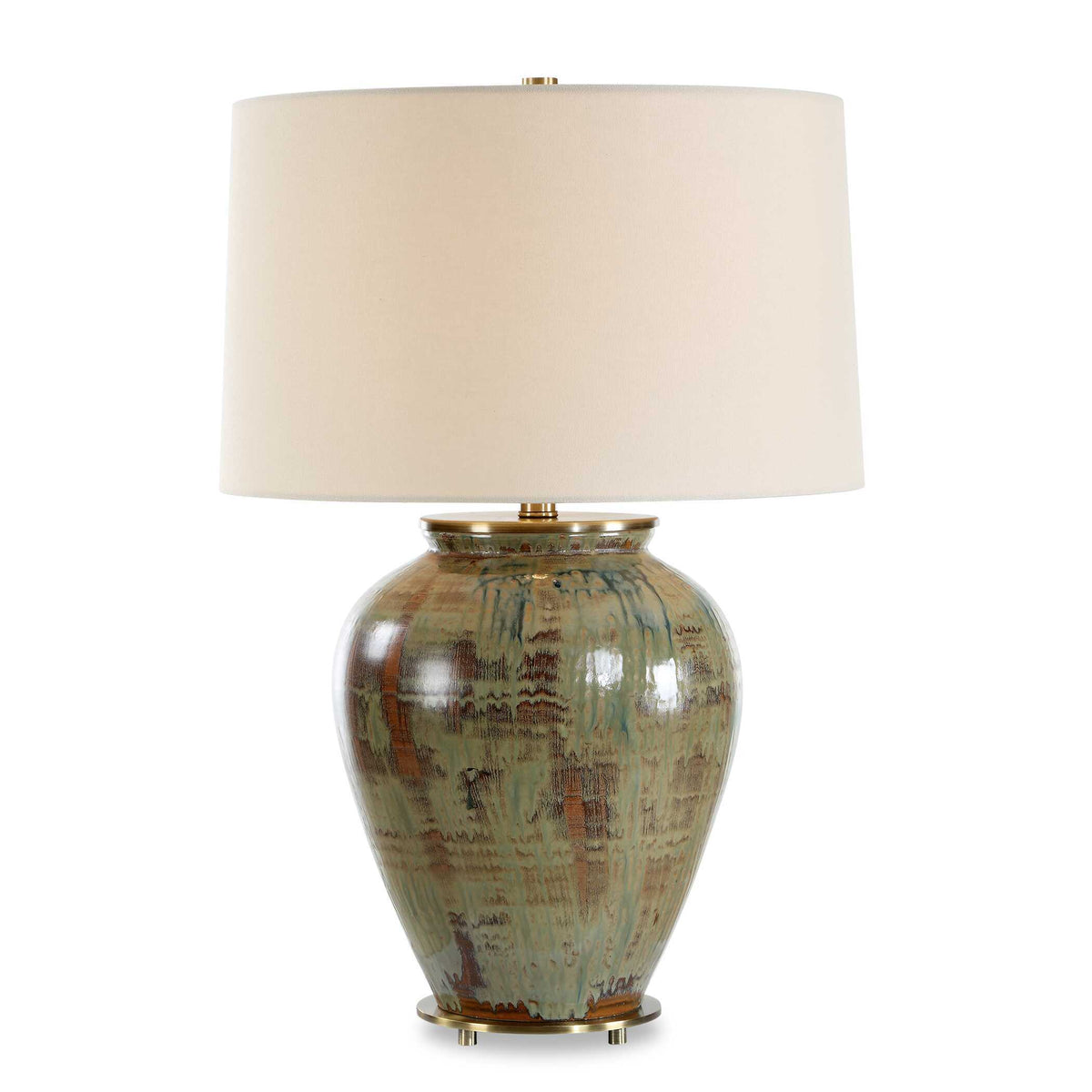 Olisa Table Lamp - Green by Uttermost - View 1