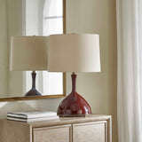Colette Table Lamp Burgundy - Dark Red by Uttermost - View 3