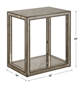 Julie Mirrored End Table - Silver by Uttermost - View 6