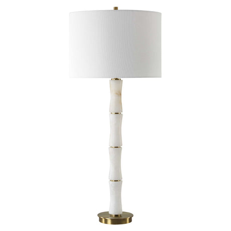 Unify Alabaster Table Lamp - White by Uttermost - View 4
