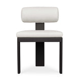 Bolster Back Outdoor Dining Chair - White / Black by Uttermost - View 1