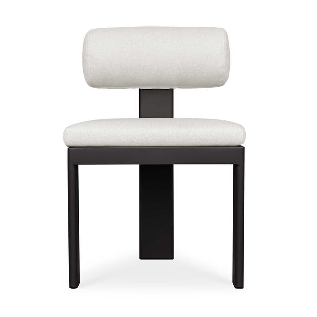 Bolster Back Outdoor Dining Chair - White / Black by Uttermost - View 1