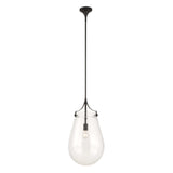 Dewdrop 1 Light Glass Shade Pendant - Black by Uttermost - View 8