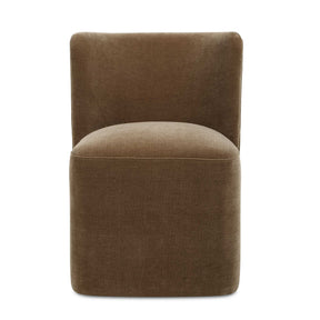 Outlook Modern Velvet Dining Chair - Dark Brown by Uttermost - View 1