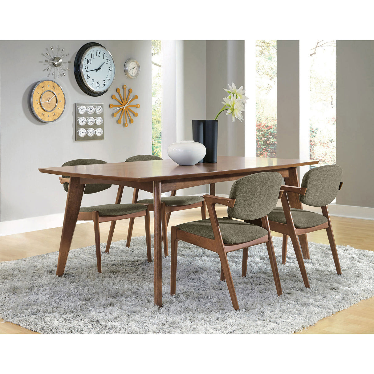 Marcella Dark Walnut 5-piece Dining Set