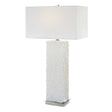 Pillar Marble Table Lamp - White by Uttermost - View 1