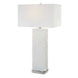Pillar Marble Table Lamp - White by Uttermost - View 1