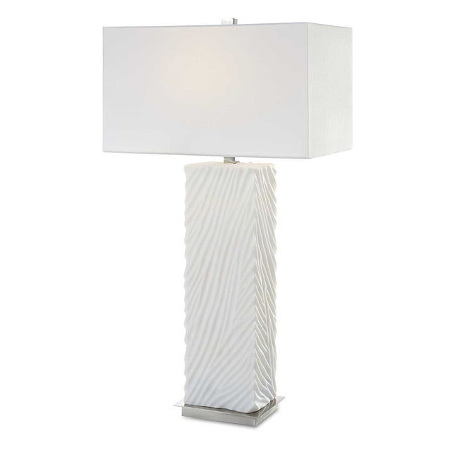 Pillar Marble Table Lamp - White by Uttermost - View 1