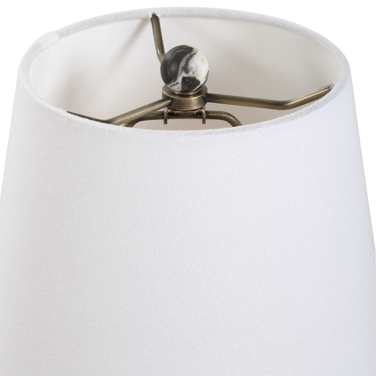 Marcela Panda Marble Buffet Lamp - Black / White by Uttermost - View 5