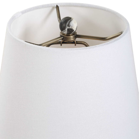 Marcela Panda Marble Buffet Lamp - Black / White by Uttermost - View 5