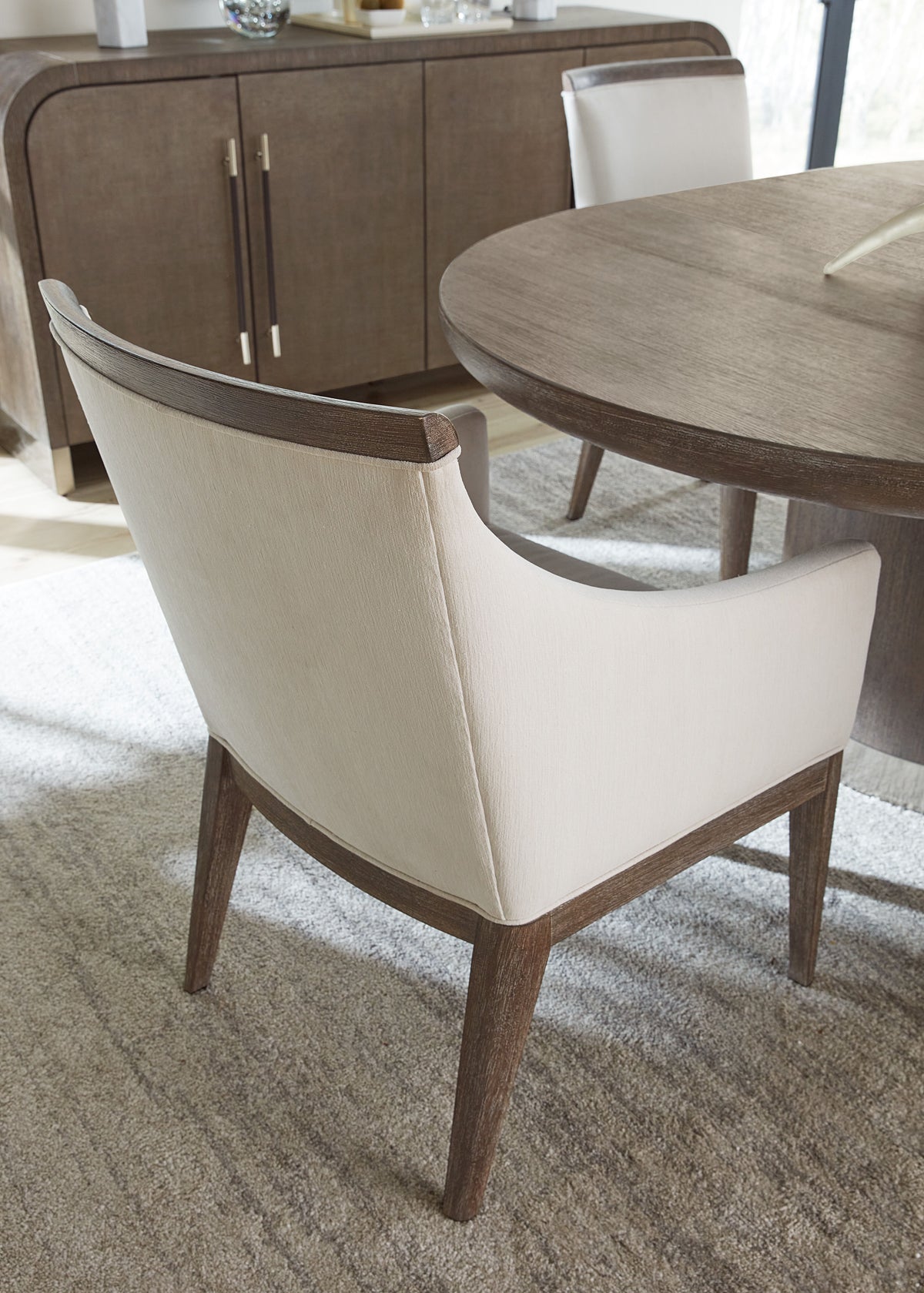 Modern Mood Upholstered Arm Chair (Set of 2) - Dark Brown / Beige by Hooker Furniture - View 2