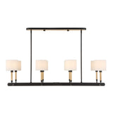 Franconia 8 Light Pendant - Black / White by Uttermost - View 1