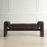 Manson Modern Bench Charcoal - Dark Gray by Uttermost - View 4