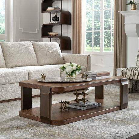 Vance Coffee Table Mappa Burl - Dark Brown by Uttermost - View 2