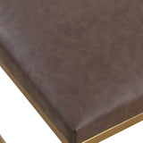 Reform Small Bench - Gold / Dark Brown by Uttermost - View 6