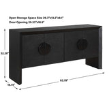 Williams 4 Door Cabinet - Black by Uttermost - View 13