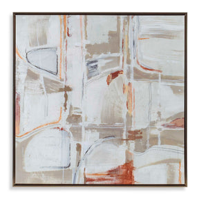 Neutral Nirvana Abstract Canvas Art - Light Brown by Uttermost - View 1