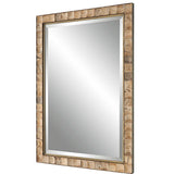 Cocos Coconut Shell Mirror - Light Brown by Uttermost - View 4